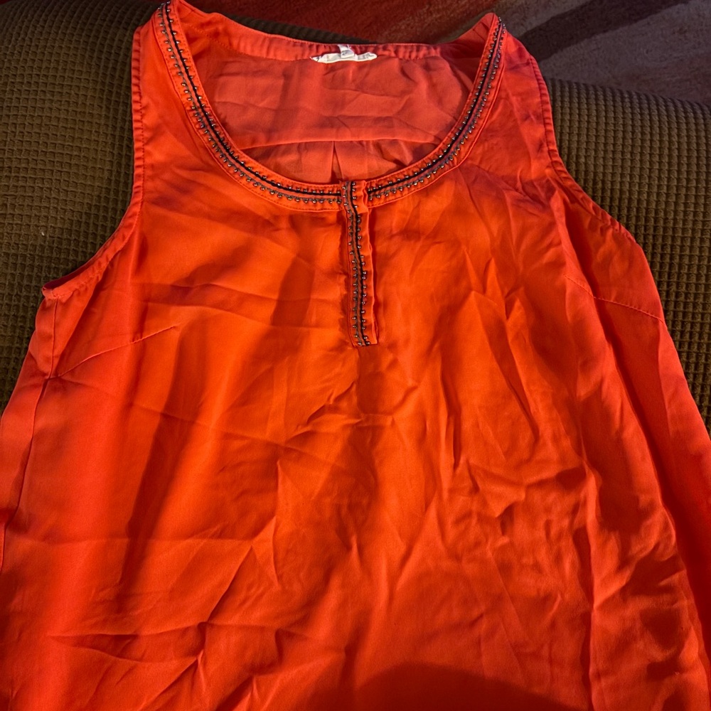 41 Hawthorne Women's Sleeveless Orange Top